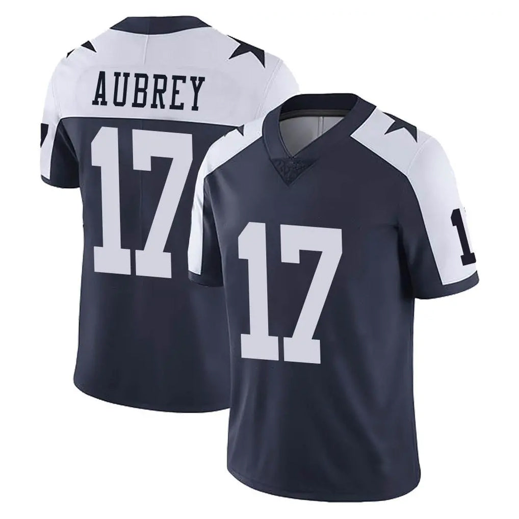 Odoa D.Cowboys #17 Brandon Aubrey Player Navy-White Limited Alternate Vapor Untouchable Home Game Stitched Jerseys