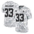 Odoa D.Cowboys #33 Javonte Williams Player Arctic Camo Salute to Service Limited Home Game Stitched Jerseys