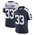 Odoa D.Cowboys #33 Javonte Williams Player Navy-White Limited Alternate Vapor Untouchable Home Game Stitched Jerseys