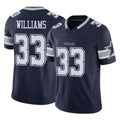 Odoa D.Cowboys #33 Javonte Williams Player Navy Limited Vapor F.U.S.E. Home Game Stitched Jerseys