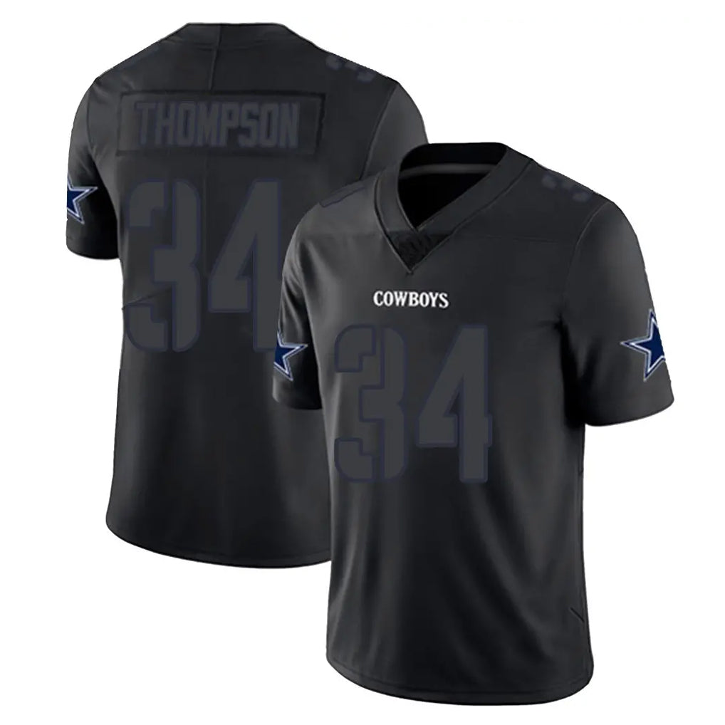 Odoa D.Cowboys #34 Jalen Thompson Player Black Impact Limited Home Game Stitched Jerseys