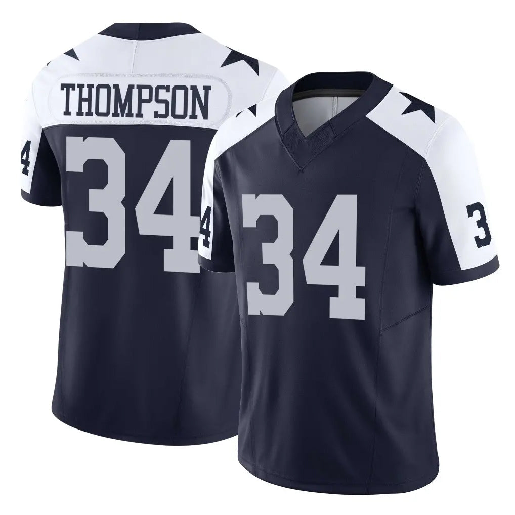 Odoa D.Cowboys #34 Jalen Thompson Player Navy-White Limited Alternate Vapor F.U.S.E. Home Game Stitched Jerseys