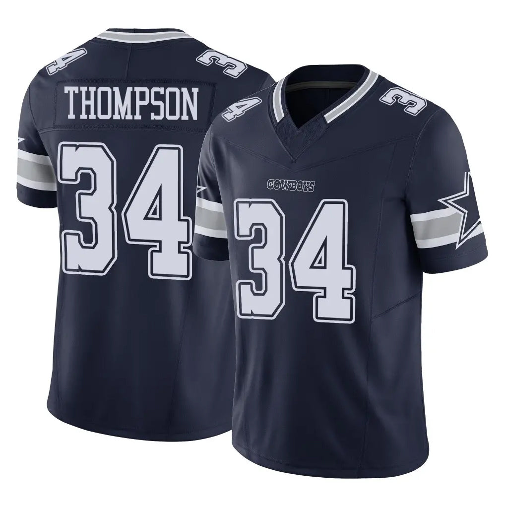 Odoa D.Cowboys #34 Jalen Thompson Player Navy Limited Vapor F.U.S.E. Home Game Stitched Jerseys