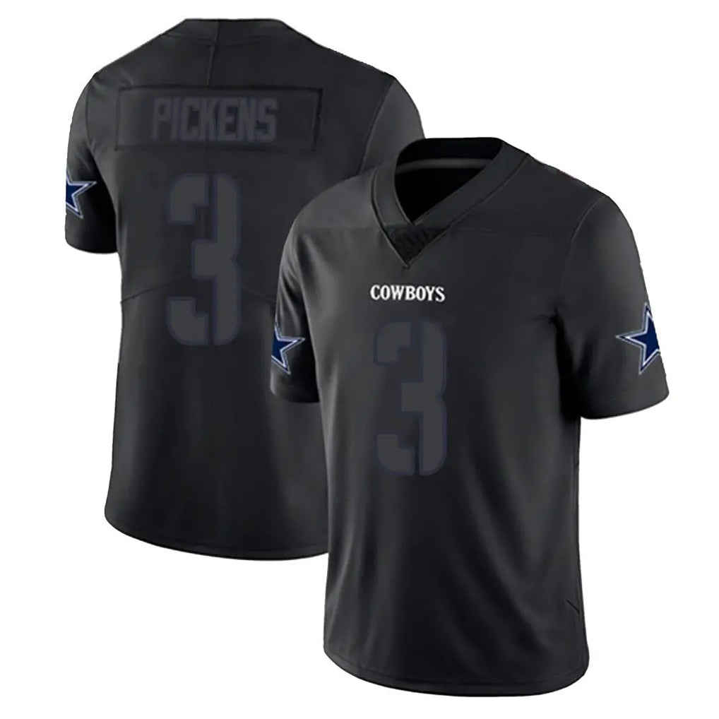 Odoa D.Cowboys #3 George Pickens Player Black Impact Limited Home Game Stitched Jerseys
