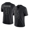 Odoa D.Cowboys #3 George Pickens Player Black Limited Reflective Home Game Stitched Jerseys
