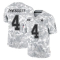 Odoa D.Cowboys #4 Dak Prescott Player Arctic Camo Salute to Service Limited Home Game Stitched Jerseys
