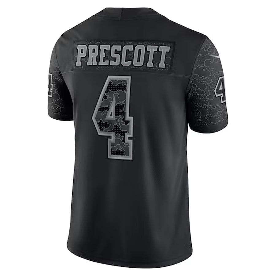 Odoa D.Cowboys #4 Dak Prescott Player Black RFLCTV Limited Stitched Jerseys