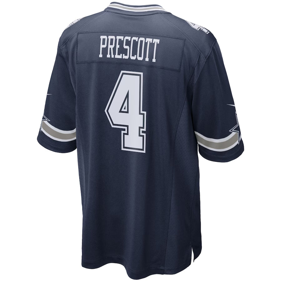 Odoa D.Cowboys #4 Dak Prescott Player Navy Home Game Stitched Jerseys