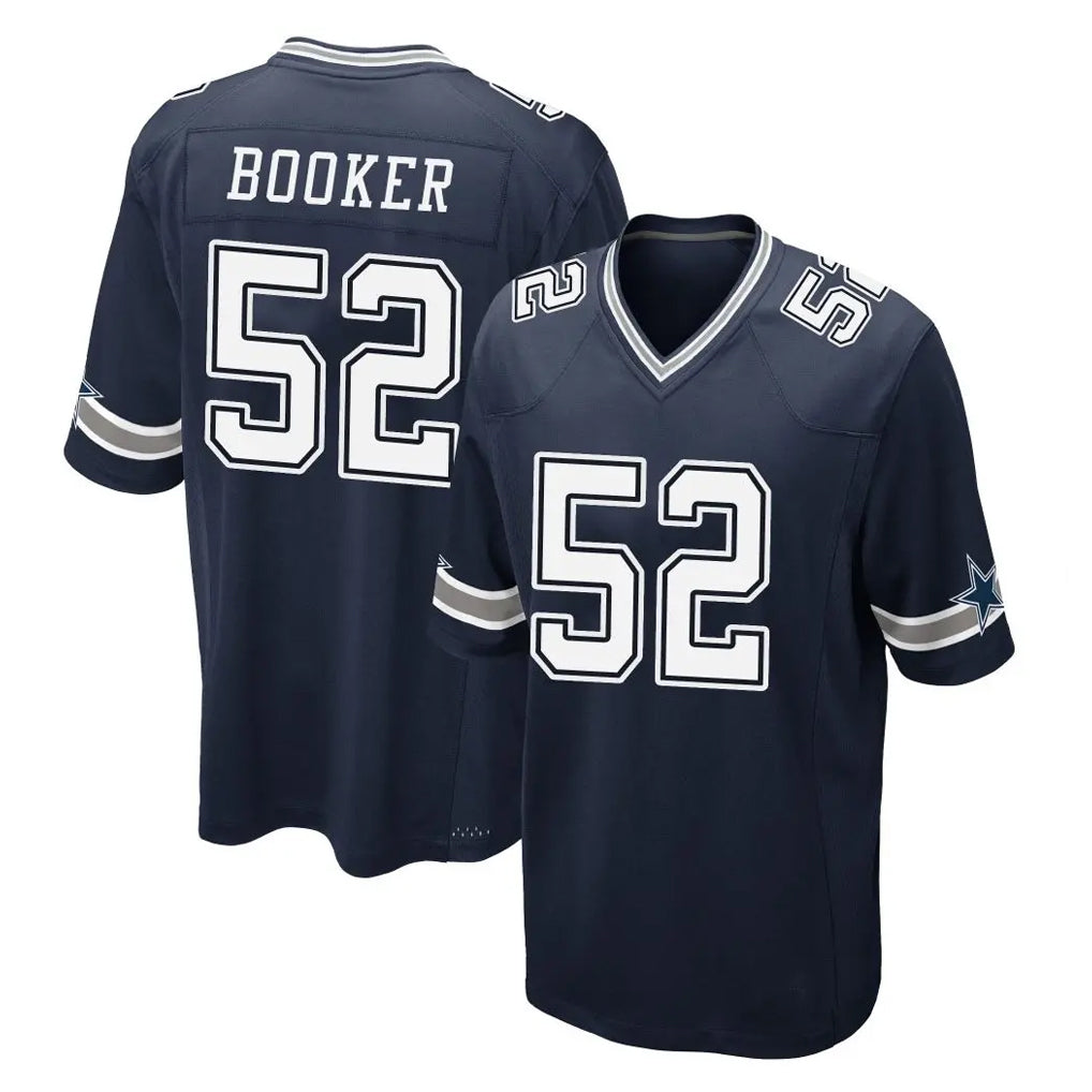 Odoa D.Cowboys #52 Tyler Booker Player Navy Home Game Stitched Jerseys