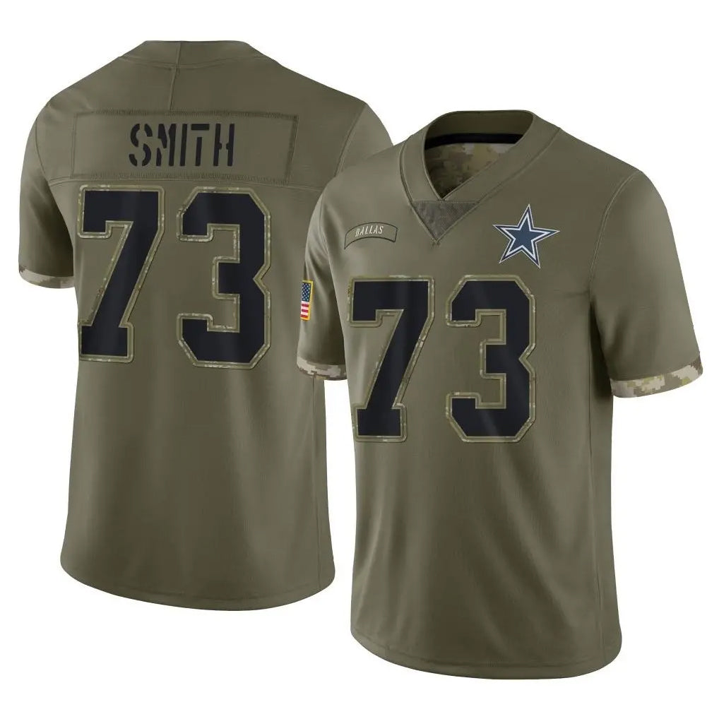 Odoa D.Cowboys #73 Tyler Smith Player Olive Salute to Service Limited Game Stitched Jerseys