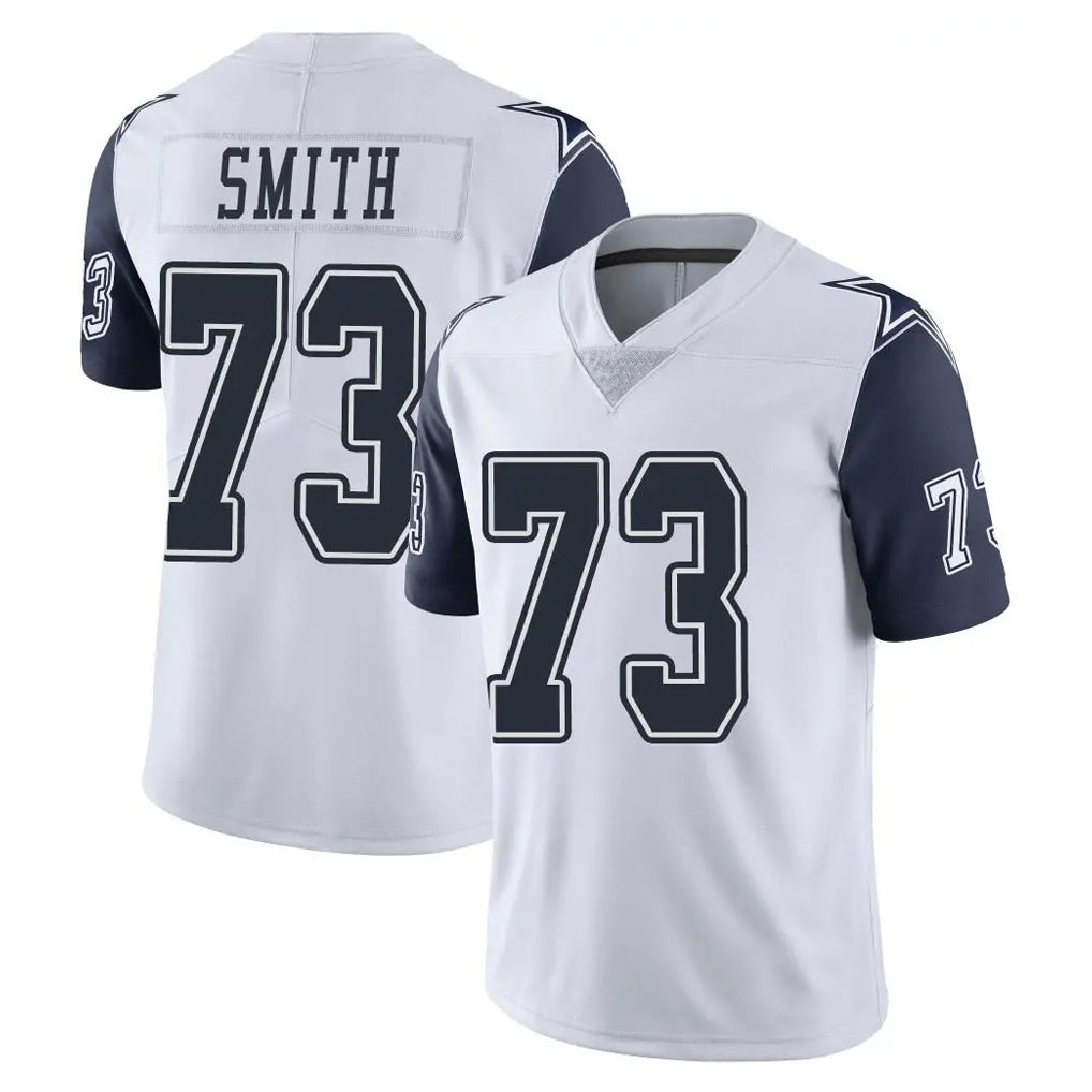Odoa D.Cowboys #73 Tyler Smith Player White-Navy Limited Color Rush Vapor Untouchable Home Game Stitched Jerseys