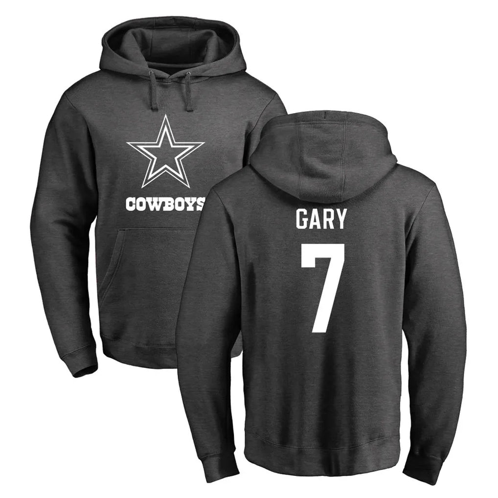 Odoa D.Cowboys #7 Rashan Gary Player Ash One Color Pullover Hoodie Limited Stitched Jerseys