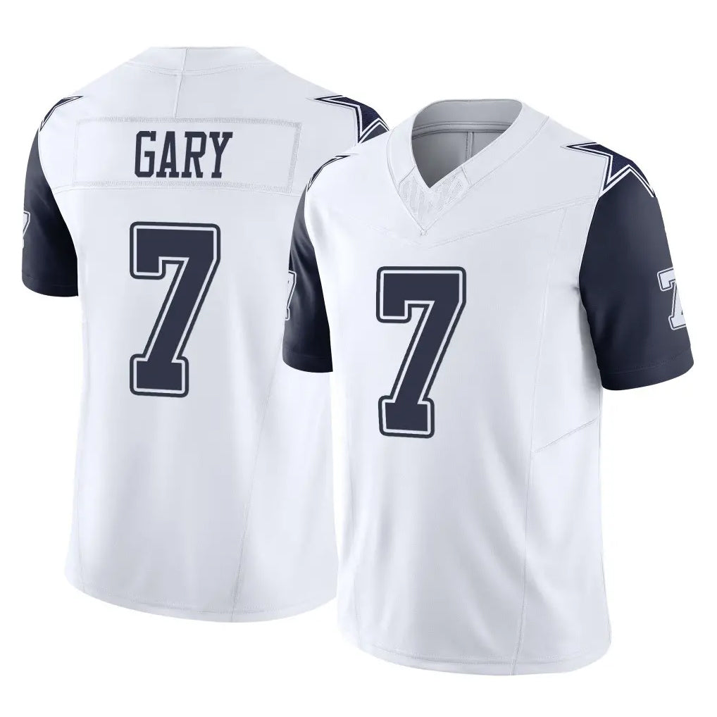 Odoa D.Cowboys #7 Rashan Gary Player White-Navy Limited Vapor F.U.S.E. Home Game Stitched Jerseys