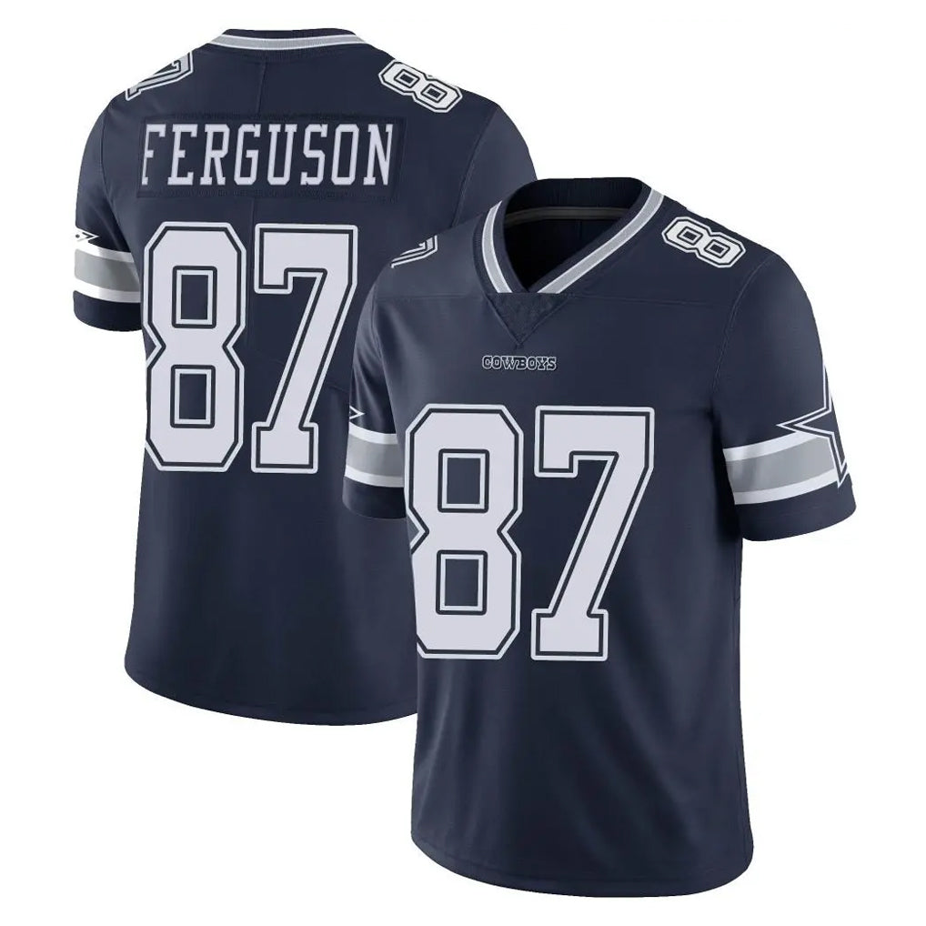Odoa D.Cowboys #87 Jake Ferguson Player Navy Vapor Untouchable Limited Home Game Stitched Jerseys