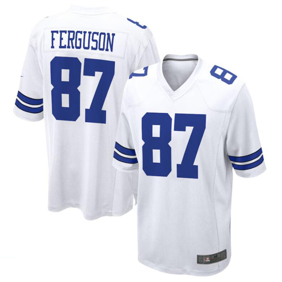Odoa D.Cowboys #87 Jake Ferguson White Game Jersey American Stitched Jerseys