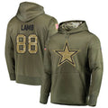 Odoa D.Cowboys #88 CeeDee Lamb Player Salute to Service Pullover Hoodie Game Stitched Jerseys