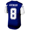 Odoa D.Cowboys #8 Troy Aikman Navy Legacy Replica Jersey American Stitched Jersey