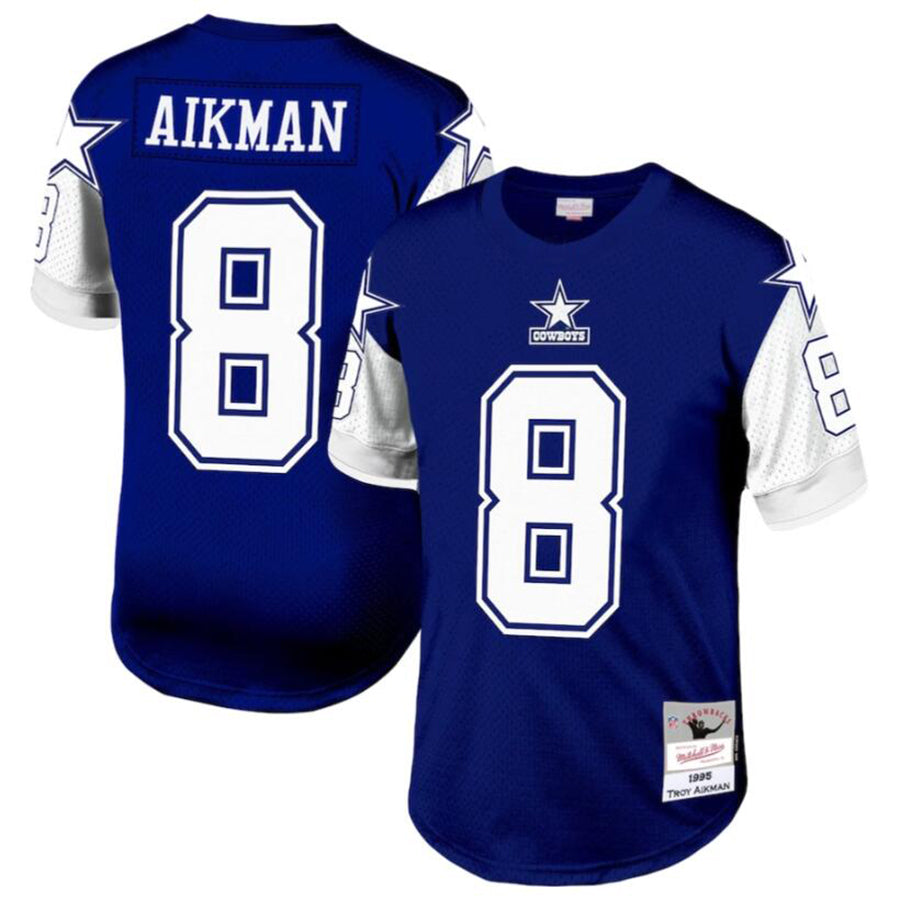 Odoa D.Cowboys #8 Troy Aikman Navy Legacy Replica Jersey American Stitched  Jerseys