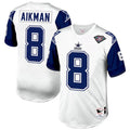 Odoa D.Cowboys #8 Troy Aikman Player Mitchell & Ness White 1994 Authentic Throwback Retired Stitched Jerseys