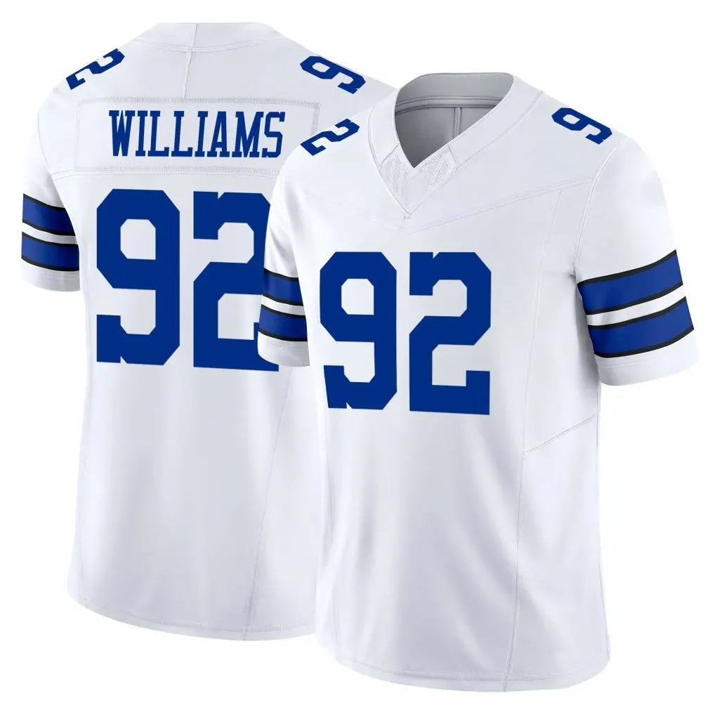 Odoa D.Cowboys #92 Quinnen Williams Player White Limited Vapor F.U.S.E. Home Game Stitched Jerseys