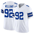 Odoa D.Cowboys #92 Quinnen Williams Player White Limited Vapor F.U.S.E. Home Game Stitched Jerseys