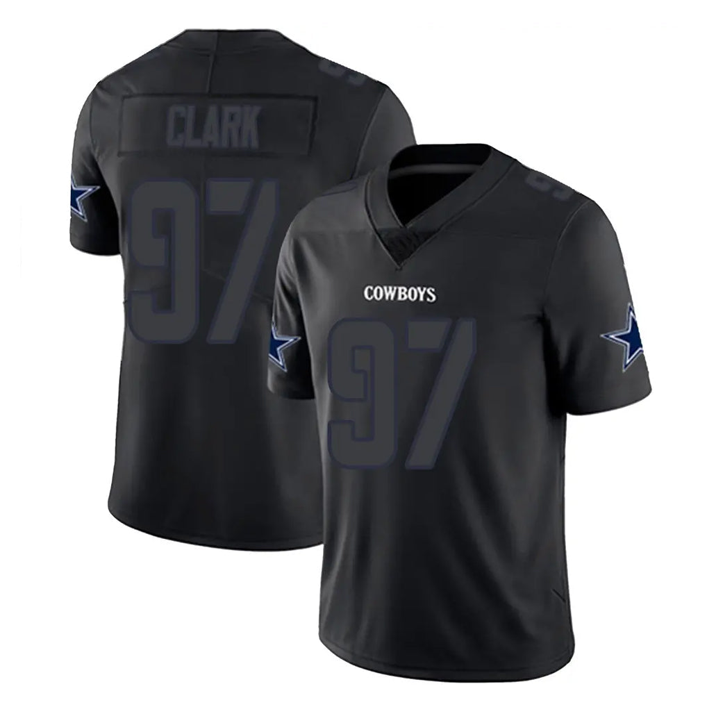 Odoa D.Cowboys #97 Kenny Clark Player Black Impact Limited Home Game Stitched Jerseys
