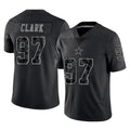 Odoa D.Cowboys #97 Kenny Clark Player Black Limited Reflective Home Game Stitched Jerseys