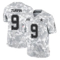 Odoa D.Cowboys #9 KaVontae Turpin Player Arctic Camo Salute to Service Limited Home Game Stitched Jerseys