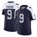 Odoa D.Cowboys #9 KaVontae Turpin Player Navy-White Limited Alternate Vapor F.U.S.E. Home Game Stitched Jerseys