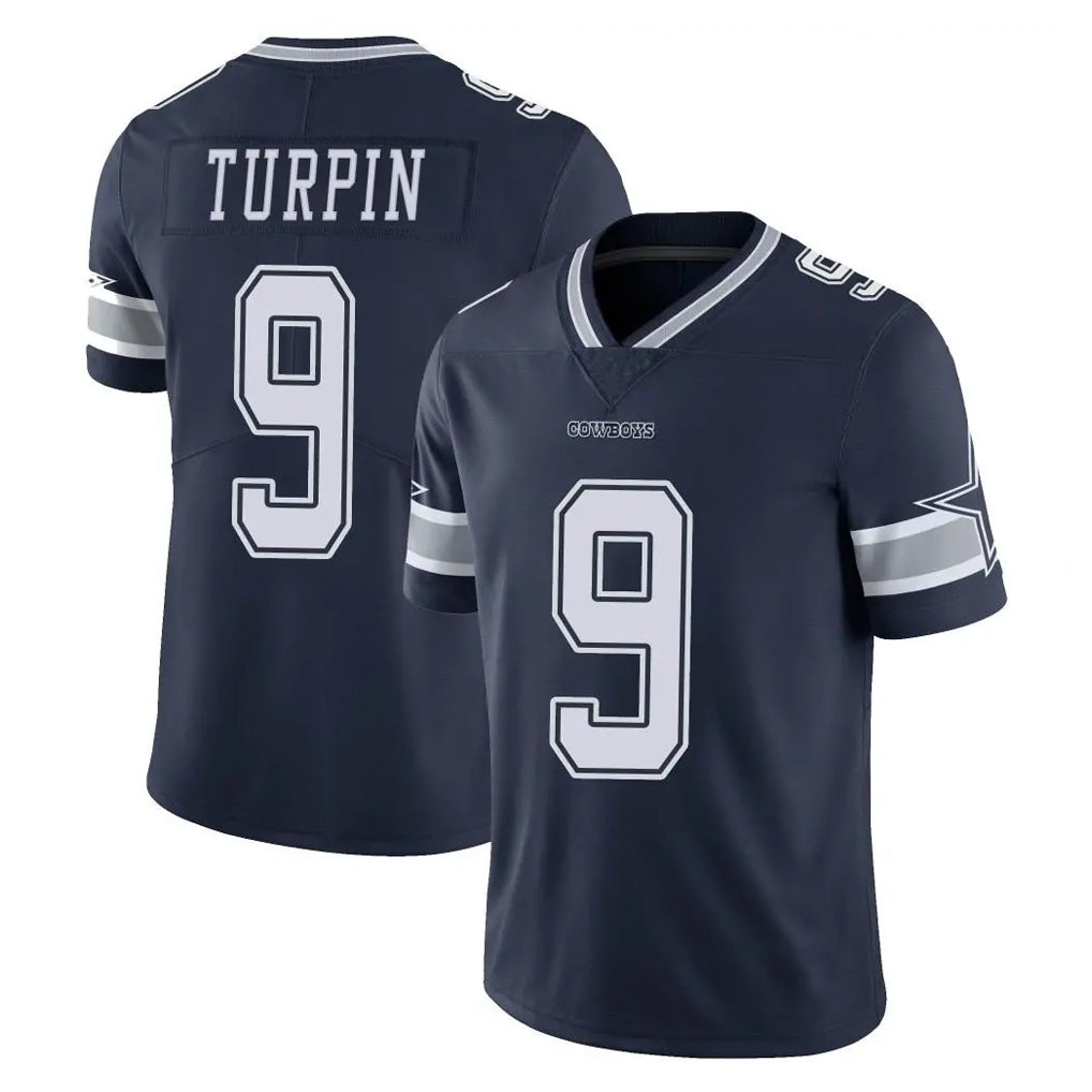 Odoa D.Cowboys #9 KaVontae Turpin Player Navy Vapor Untouchable Limited Home Game Stitched Jerseys