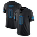 Odoa D.Lions #0 Jahmyr Gibbs Player Black Impact Limited Home Game Stitched Jerseys