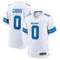 Odoa D.Lions #0 Jahmyr Gibbs Player White Replica Game Stitched Jerseys