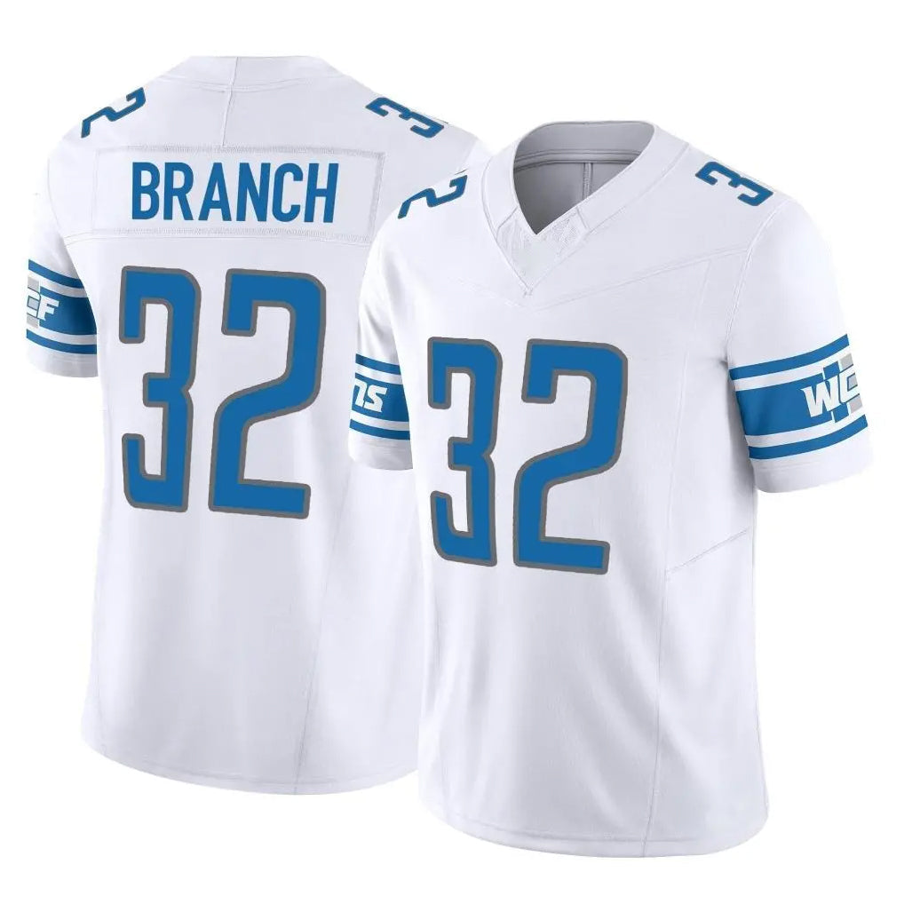 Odoa D.Lions #32 Brian Branch Player White Vapor F.U.S.E. Limited Home Game Stitched Jerseys