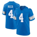 Odoa D.Lions #4 D.J. Reed Player Blue Alternate Home Game Stitched Jerseys