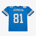 Odoa D.Lions #81 Calvin Johnson Mitchell & Ness Blue 2007 Legacy Replica JerseyStitched Puhic Game Jerseys