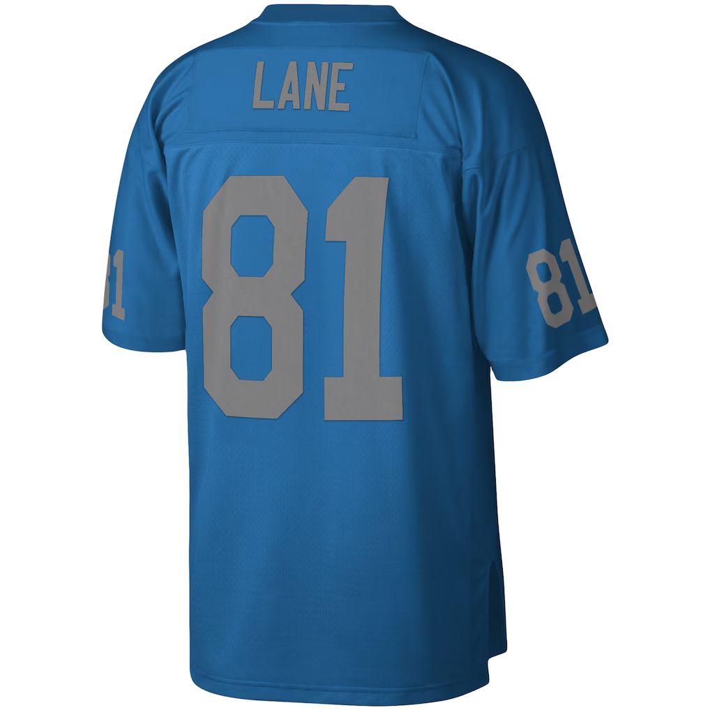 Odoa D.Lions #81 Richard Lane Mitchell & Ness Blue Legacy Replica Jersey Stitched Puhic