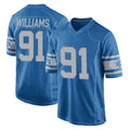 Odoa D.Lions #91 Tyleik Williams Player Blue Vapor Untouchable Throwback Game Stitched Jerseys
