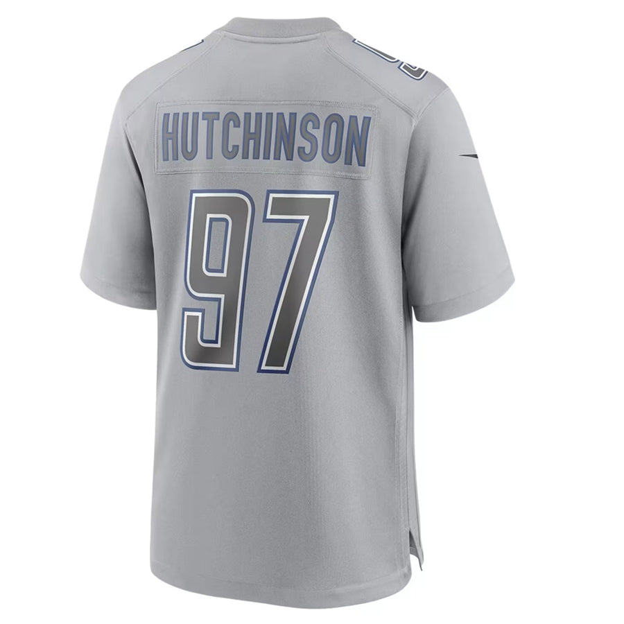 Odoa D.Lions #97 Aidan Hutchinson Player Grey Atmosphere Fashion Stitched Jerseys