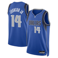 Odoa D.Mavericks #14 Morez Johnson Jr. Blue Icon Swingman Stitched Jerseys