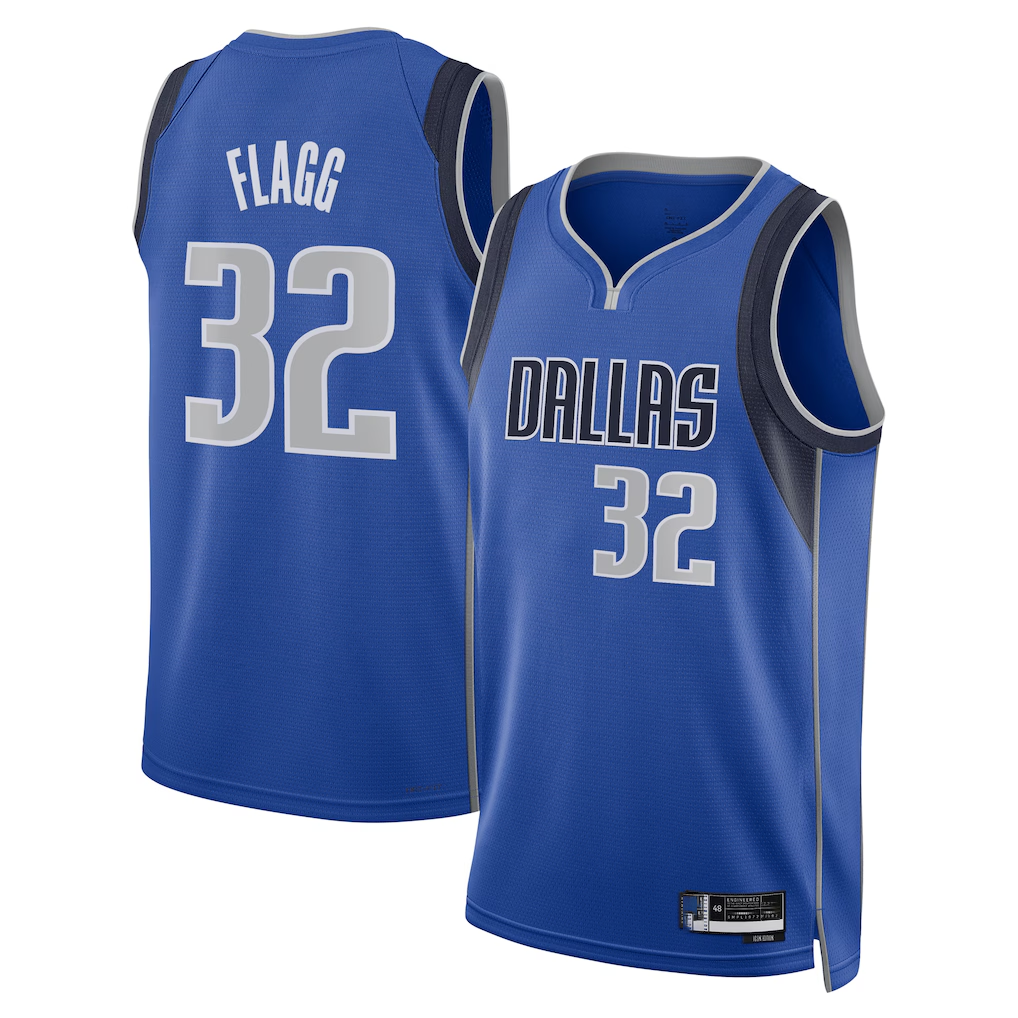 Odoa D.Mavericks #32 Cooper Flagg Blue 2025  Draft First Round Pick Swingman Jerseys - Icon Edition