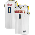 Odoa D.Nuggets #0 Christian Braun  White Fast Break Player Jerseys - Association Edition