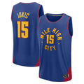 Odoa D.Nuggets #15 Nikola Jokic Blue Fast Break Replica Player Jerseys - Statement Edition