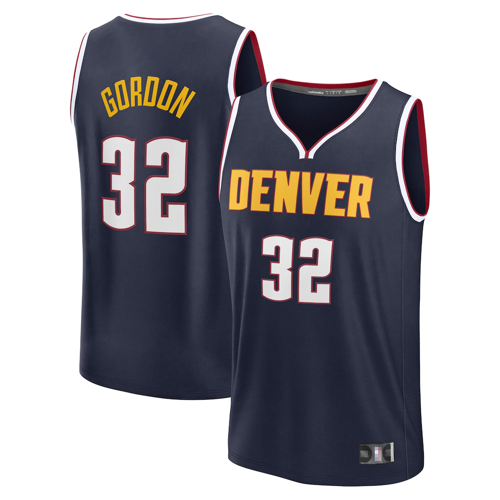 Odoa D.Nuggets #32 Aaron Gordon Navy Fast Break Replica Player Jerseys - Icon Edition