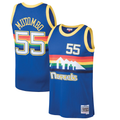Odoa D.Nuggets #55 Dikembe Mutombo Mitchell & Ness Blue 199192 Hardwood Classics Swingman Jerseys