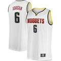 Odoa D.Nuggets #6 DeAndre Jordan White Fast Break Player Jerseys - Association Edition
