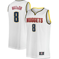 Odoa D.Nuggets #8 Peyton Watson White Fast Break Player Jerseys - Association Edition