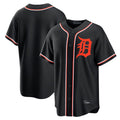 Odoa D.Tigers Black Fashion Out Home Game Blank Player Stitched Jerseys