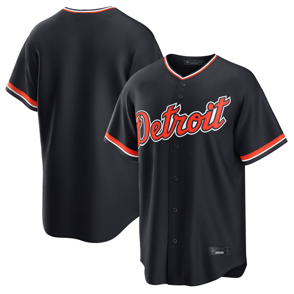 Odoa D.Tigers Navy Home Game Blank Player Stitched Jerseys