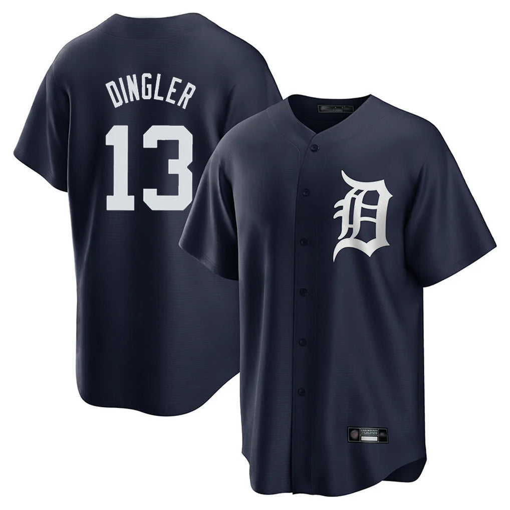 Odoa D.Tigers #13 Dillon Dingler Player Navy Game Home Stitched Jerseys