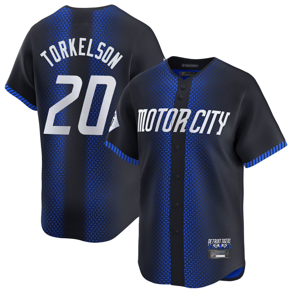 Odoa D.Tigers #20 Spencer Torkelson Player Navy City Connect Home Limited Stitched Jerseys